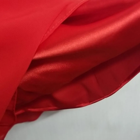 Wedding Prom Womens Red Sweet Heart Dress J.J's House, Altered See Measurements - Picture 6 of 12